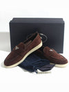 Triangle Logo Suede Loafers Dark Brown - PRADA - BALAAN 6