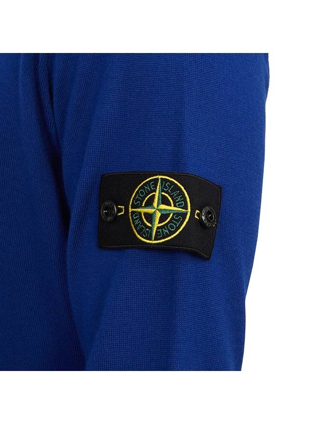 Wappen Patch Virgin Wool Turtleneck Blue - STONE ISLAND - BALAAN 9