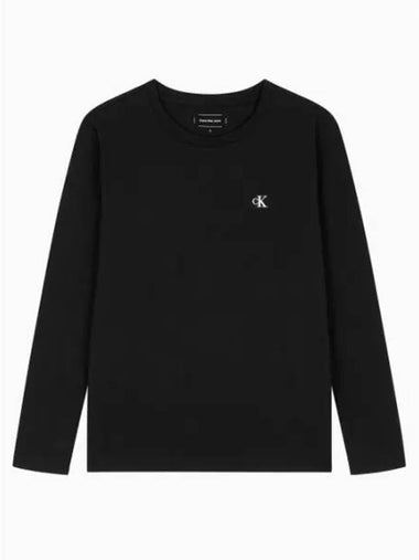 Jeans Embroidered Logo Archive Long Sleeve T-Shirt Black - CALVIN KLEIN - BALAAN 1