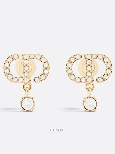 Petit CD Stud Earrings Gold - DIOR - BALAAN 2