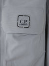 Metropolis Logo Patch Shirt Zip Up Jacket Grey - CP COMPANY - BALAAN 4