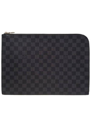 Women s N41501 Damier Graphite Pochette Jour GM Clutch Bag - LOUIS VUITTON - BALAAN 1