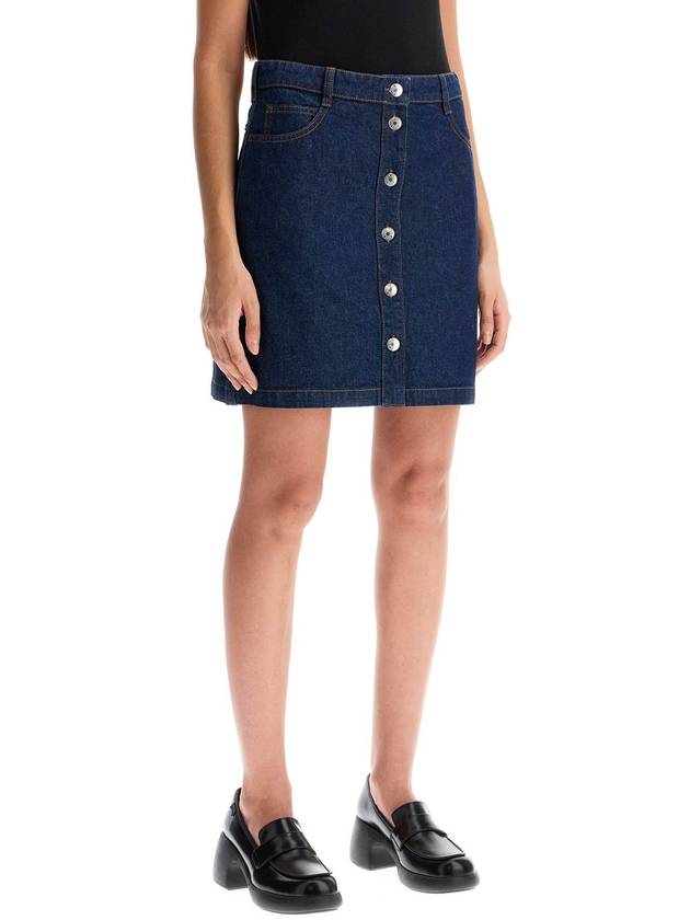 japanese denim mini skirt - MAISON KITSUNE - BALAAN 2