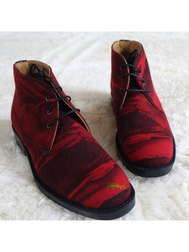 Size 255 red laceup boots - KENZO - BALAAN 7