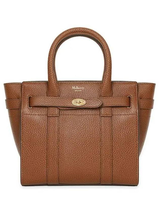 Bayswater Zipped Mini Tote Bag Oak - MULBERRY - BALAAN 2