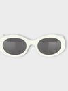 Eyewear Triomphe 01 Acetate Sunglasses White - CELINE - BALAAN 3