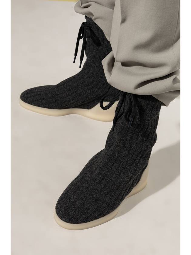 Fear Of God Ankle Boots Moc Knit Hi, Men's, Grey - FEAR OF GOD - BALAAN 2