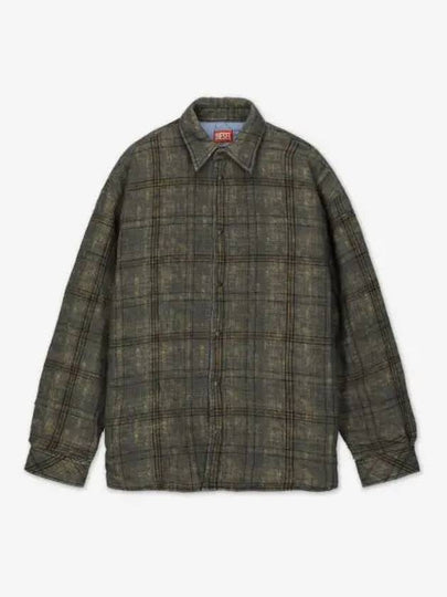 S Hamme Checked Slub Cotton Long Sleeve Shirt - DIESEL - BALAAN 2