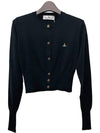 Bea Crop Cardigan Black - VIVIENNE WESTWOOD - BALAAN 2