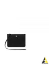 AC Logo Leather Coin Purse Black - COURREGES - BALAAN 2