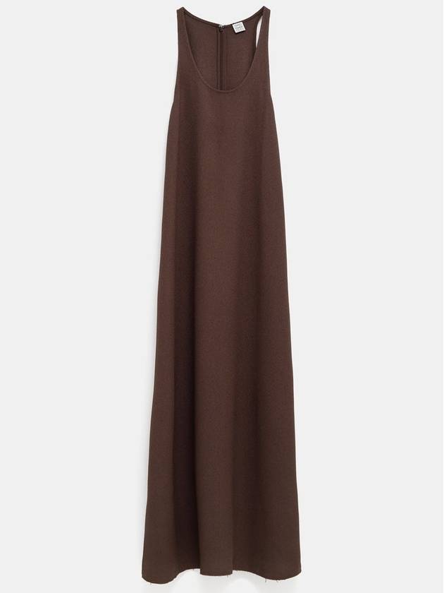 Scoop Neck Sable Long One Piece Chocolate 244 WRD4142 FB0240 014 - TOTEME - BALAAN 2