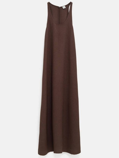 Scoop Neck Sable Long One Piece Chocolate 244 WRD4142 FB0240 014 - TOTEME - BALAAN 2