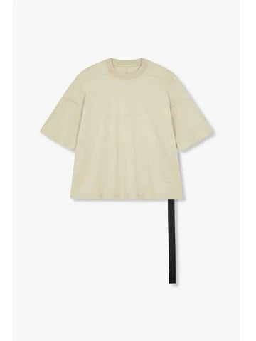 WOMEN DRKSHDW Seam Line Crew Neck T Shirt Beige - RICK OWENS - BALAAN 1