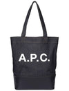 Logo Denim Axelle Tote Bag Navy - A.P.C. - BALAAN 2