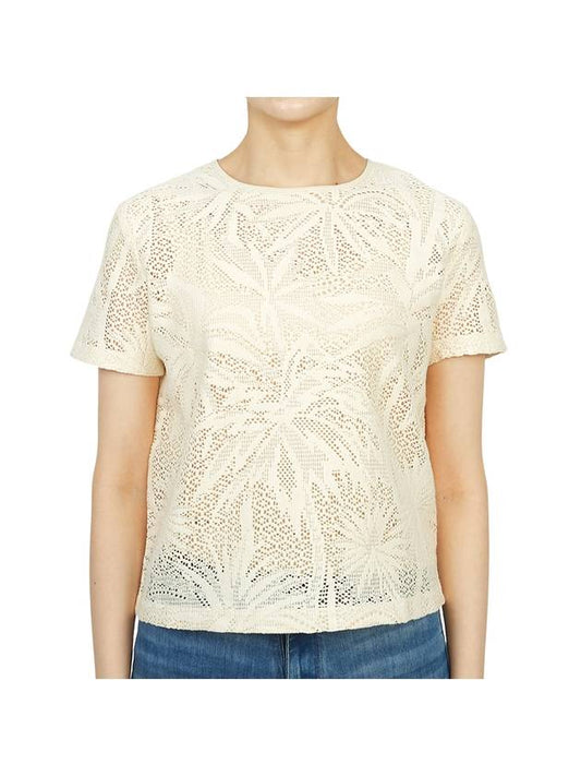 Lettera Short Sleeve T-Shirt Ivory - MAX MARA - BALAAN 2