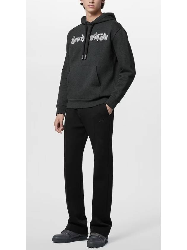 Printed Cotton Hoodie Grey - LOUIS VUITTON - BALAAN 5