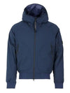 Pro-Tech Ribbed Hooded Jacket Navy - CP COMPANY - BALAAN 2