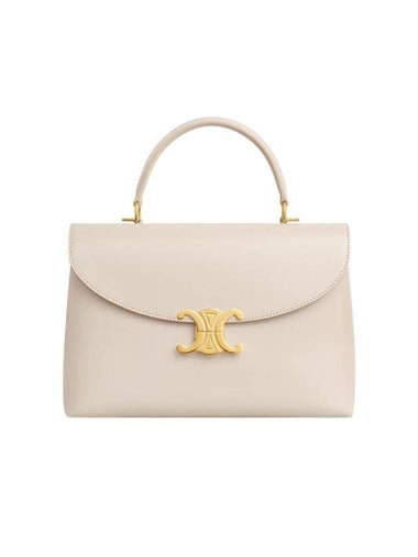 Medium Nino Shiny Calfskin Cross Bag Pale Beige - CELINE - BALAAN 1