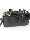 Arcadie Leather Shoulder Bag Black - MIU MIU - BALAAN 3