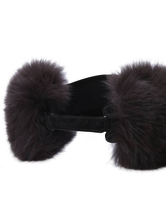 Official W REAL FUR SNOW WINTER VISOR BK - ANEWGOLF - BALAAN 6