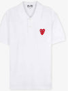 Comme des Gar ons Men s Double Heart Wappen Logo White Collar AZ T290 051 2 - COMME DES GARCONS PLAY - BALAAN 2