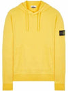 Waffen Patch Cotton Fleece Hoodie Yellow - STONE ISLAND - BALAAN 2