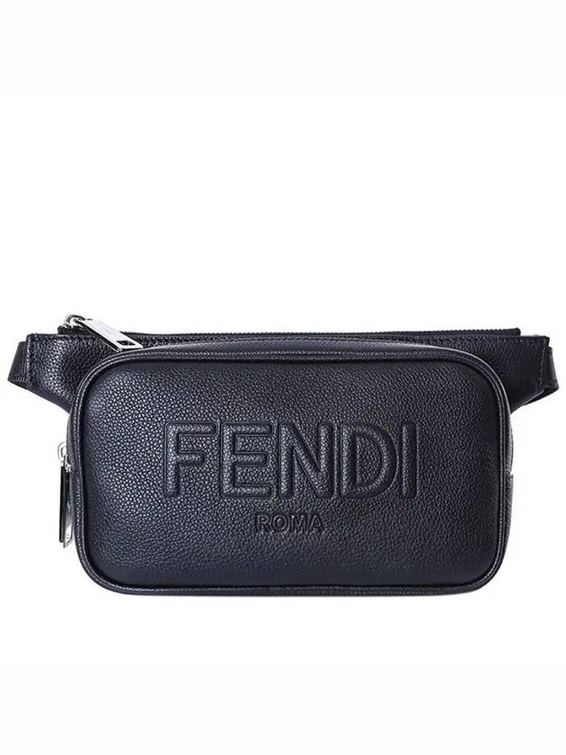 Roma Leather Belt Bag Black - FENDI - BALAAN 2