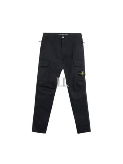 Supima Cotton Twill Stretch TC Straight Pants Navy - STONE ISLAND - BALAAN 2