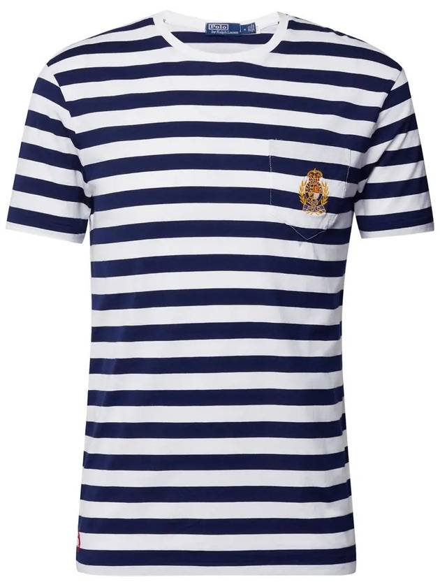 24SS Pocket Stripe TShirt 710865456 001 - POLO RALPH LAUREN - BALAAN 2