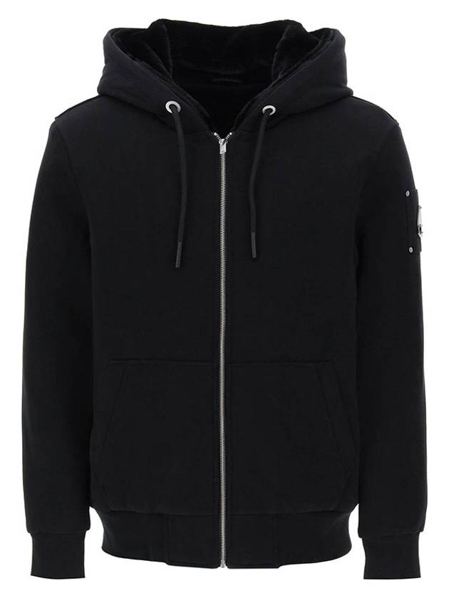 Classic Bunny Zip Up Hoodie Black Lining Black - MOOSE KNUCKLES - BALAAN 2