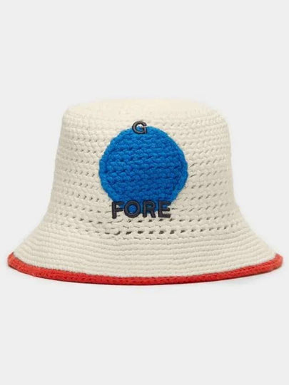 Circle Crochet Bucket Hat White - G/FORE - BALAAN 2