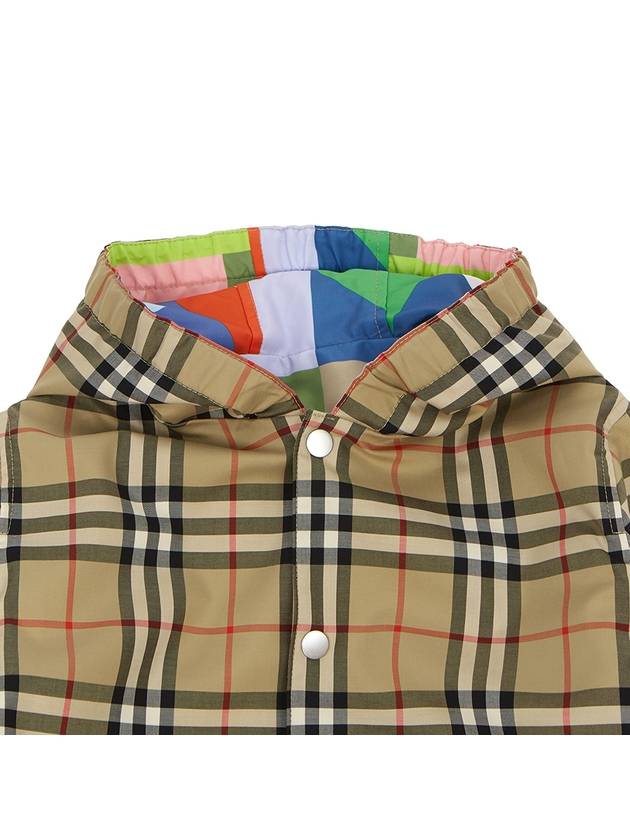 Kids Check Reversible Windbreaker Jacket - BURBERRY - BALAAN 7