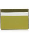 Saffiano Color Block Card Wallet Green - MARNI - BALAAN.