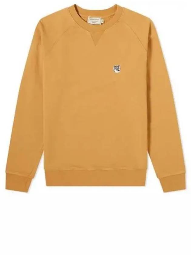 GM00316KM0002 CA Fox Head Patch Sweatshirt Camel Men s TJ 271754 - MAISON KITSUNE - BALAAN 1