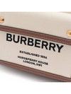 Mini Two-Tone Canvas And Leather Pocket Bag Natural Malt Brown - BURBERRY - BALAAN 7