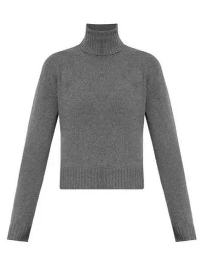 Cashmere Knit Turtleneck Light Grey - AMI - BALAAN 2