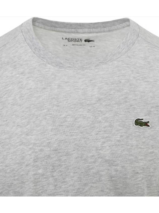 Men's Small Logo Sports Breathable Short Sleeve T-Shirt Grey - LACOSTE - BALAAN 3