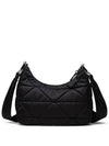 Triangle Logo Re-nylon Paddde Hobo Cross Bag Black - PRADA - BALAAN 3