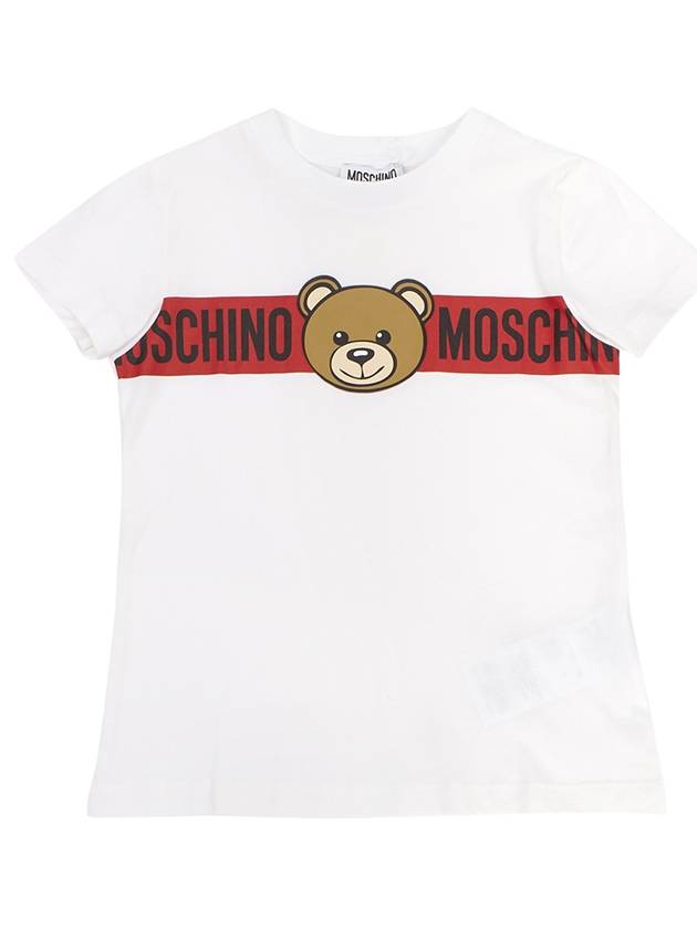 Kids short sleeve t shirt HUM04Q LAA03 10101 Adults can wear - MOSCHINO - BALAAN 1