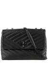 Kira Chevron Convertible Shoulder Bag Black - TORY BURCH - BALAAN 2