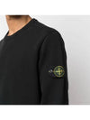 Compass Patch Crew Neck Sweatshirt Black - STONE ISLAND - BALAAN 7