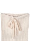 Ribbon Ribbed Boucle Leg Warmers Ivory - HIGH SCHOOL DISCO - BALAAN 6