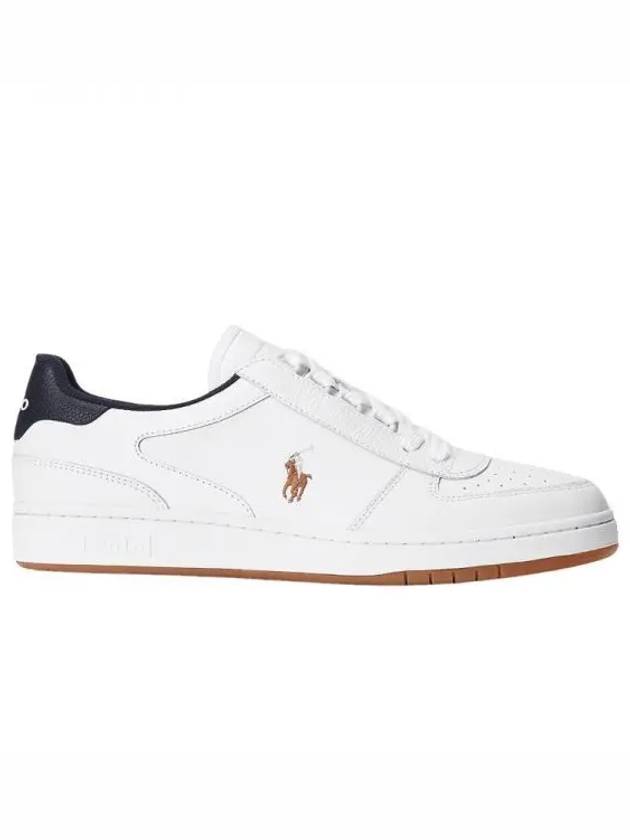 Polo Ralph Lauren Court Leather Low Top Sneakers MAPSFTW0CT20270 100 Sneakers Sneakers 331487 - POLO RALPH LAUREN - BALAAN 1