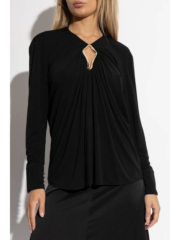 Lanvin Top With Cut-out, Women's, Black - LANVIN - BALAAN 3