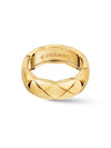 Coco Crush Quilted Motif Small Ring Gold - CHANEL - BALAAN 4