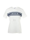 Cotton logo embroidered short sleeved T shirt - DIOR - BALAAN 2