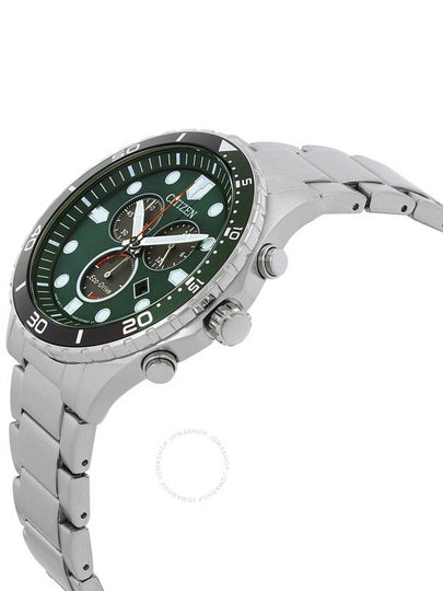 Citizen Chronograph GMT Green Dial Men's Watch AT2561-81X - CITIZEN - BALAAN 2