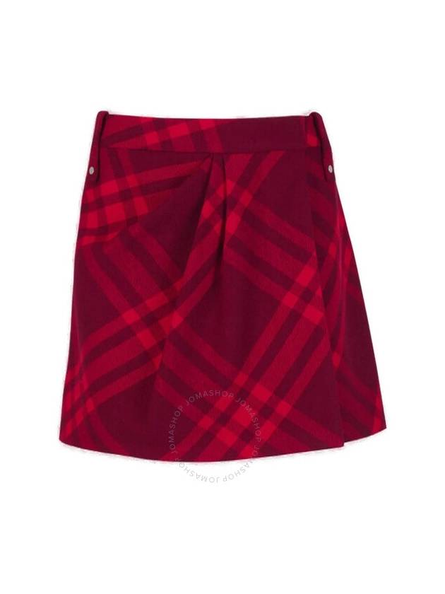 Check Pattern Wool Mini Skirt - BURBERRY - BALAAN 2