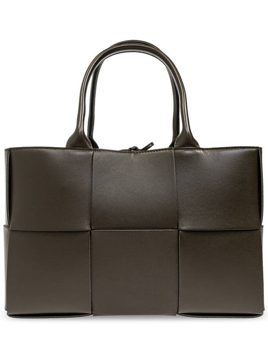 Arco Intrecciato Small Tote Bag Brown - BOTTEGA VENETA - BALAAN 1