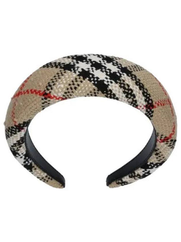 Vintage Check Boucl Hairband Archive Beige - BURBERRY - BALAAN 1